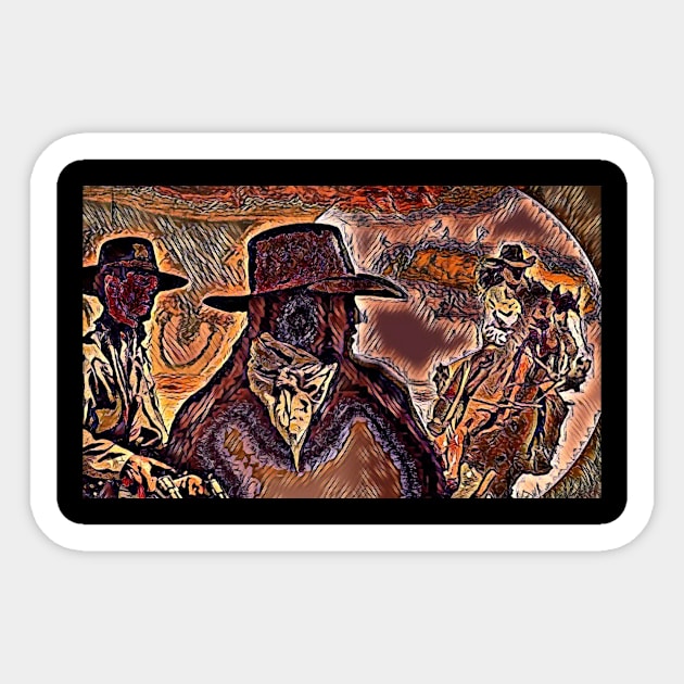 Wild West Nostalgia Sticker by DravenWaylon